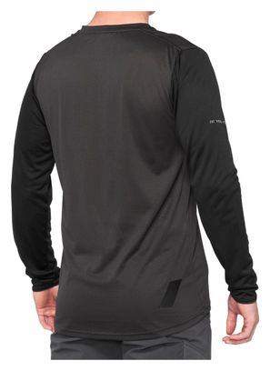 Maillot Manches Longues 100% Ridecamp Noir / Gris