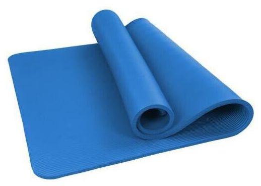 Tapis de Pilates Yoga Antidrapant avec Sangle Transport 183*61*1 cm Tapis de Fitness Gym - Bleu