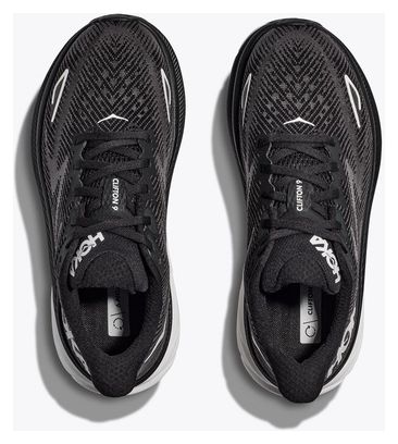 Hoka Clifton 9 Running Shoes Black White