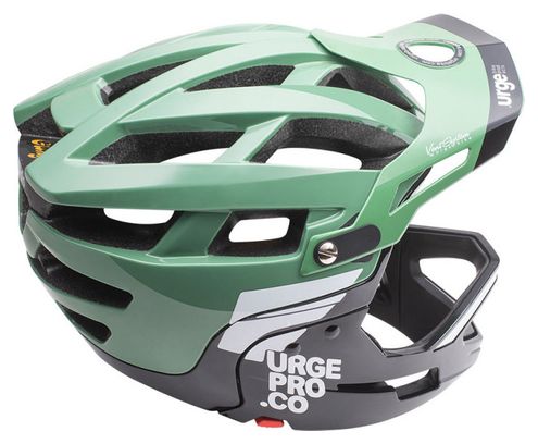 Casque mentonnière amovible Urge Gringo de la Pampa Olive