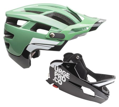 Casque mentonnière amovible Urge Gringo de la Pampa Olive