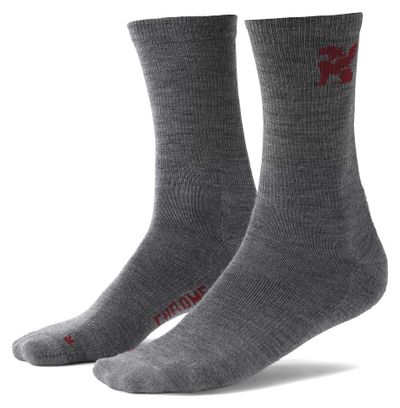 Merino-Socken aus Chrom in Dunkelgrau