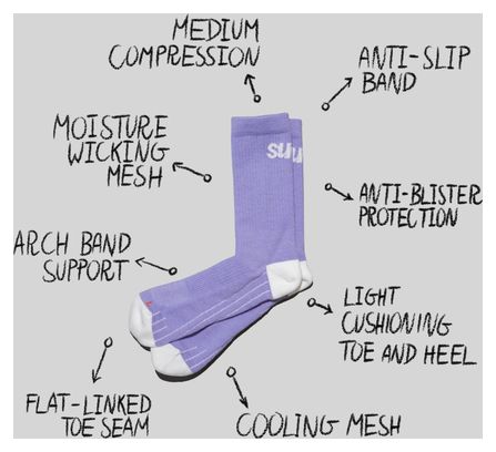 Calzini Sums Merino viola