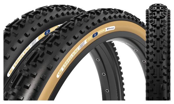 Pneu Gravel Panaracer GravelKing EXT 700 mm Tubeless Ready Souple ZSG Gravel Compound BeadLock TuffTex Noir Flancs Beiges