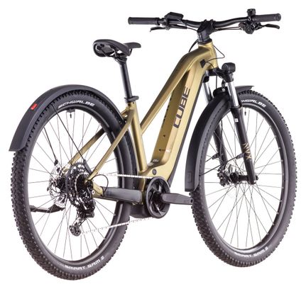 VTT Électrique Semi-Rigide Cube Reaction Hybrid Performance 500 Allroad Trapeze Shimano Cues 9V 500 Wh 29'' Or Lime 2025