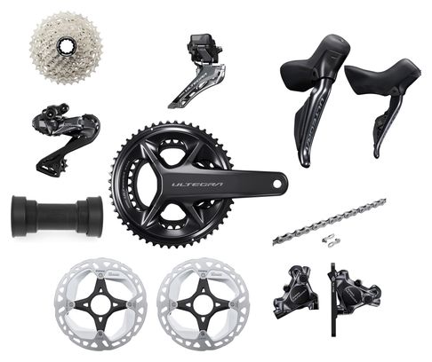 Shimano Ultegra Di2 R8100 2x12S Groupset | 50/34T | 11-34T | PF86.5 (With Electrical Part)