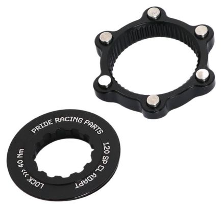 Adaptador de rotor Pride Racing SP de 120 mm y 6 tornillos para bujes Center Lock