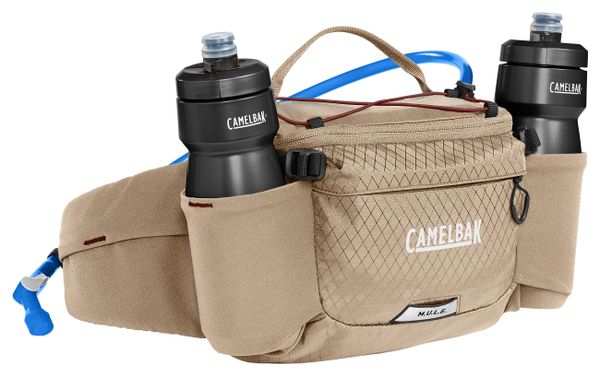Camelbak M.U.L.E. Cintura di idratazione da 5 litri + sacchetto per l'acqua beige da 1,5 litri