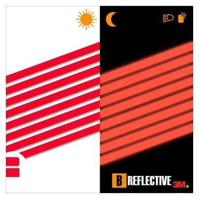 B REFLECTIVE 3M® LINES  Kit de Bandes Réfléchissantes  Multi Support : Vélo  Gyroroue et autres EDPM  3M Technology™  1x15cm  Rouge