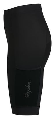 Culote corto sin tirantes Rapha Core Cargo negro para mujer