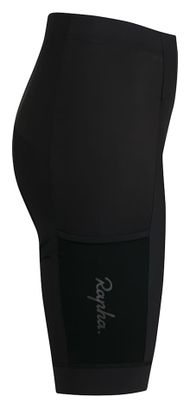 Culote corto sin tirantes Rapha Core Cargo negro para mujer
