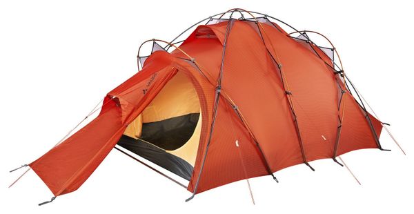 Tenda da spedizione Vaude per 3 persone Tenda elettrica Sphaerio arancione