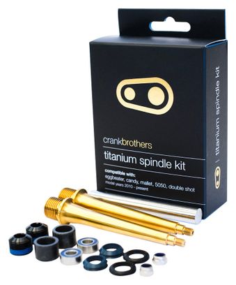 Crankbrothers Titanium Spindle Upgrade Kit - Eggbeater, Candy, Mallet, 5050, Double Shot 2010+