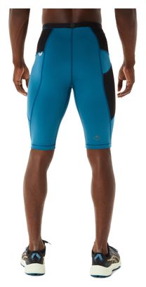 Asics FujiTrail Shorts Blau Schwarz