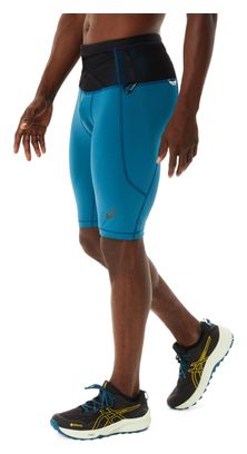 Asics FujiTrail Shorts Blau Schwarz