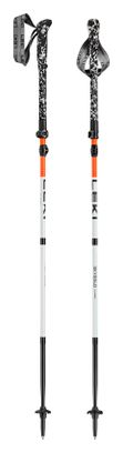 Leki Skysolo FX Carbon Folding Poles, Orange/White (120–140 cm)