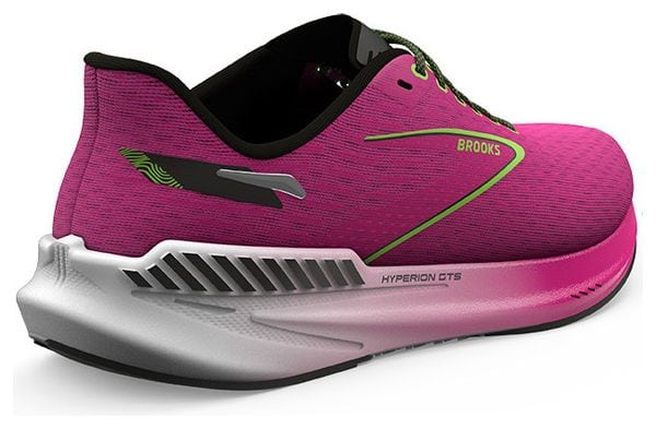 Brooks Hyperion GTS Pink Green Women's Running Shoes