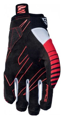 Pair of Children&#39;s Long Gloves Five Race Red / Black