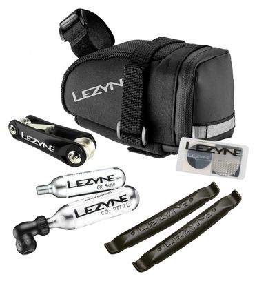 Lezyne M Caddy CO2 Kit Saddle Bag Tools Black
