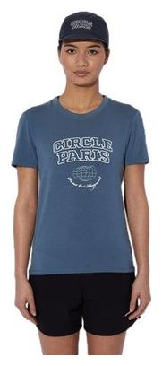 T-shirt Circle Athletic Circle Paris Bleu Femme