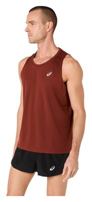 Camiseta sin mangas Asics Core roja para hombre