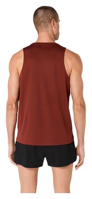 Camiseta sin mangas Asics Core roja para hombre