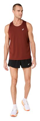 Camiseta sin mangas Asics Core roja para hombre