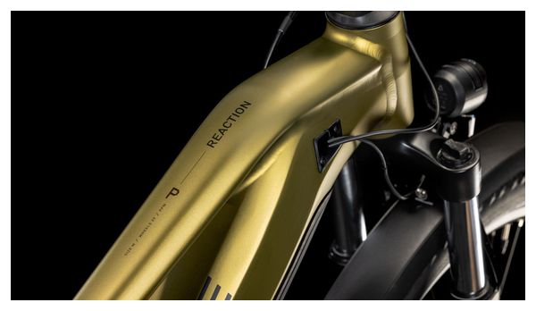 VTT Électrique Semi-Rigide Cube Reaction Hybrid Performance 500 Allroad Trapeze Shimano Cues 9V 500 Wh 27.5'' Or Lime 2025