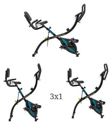 Vélo d'appartement Pliable ION Fitness Xtri - magnétique - LCD - Poids maximum: 105 kg