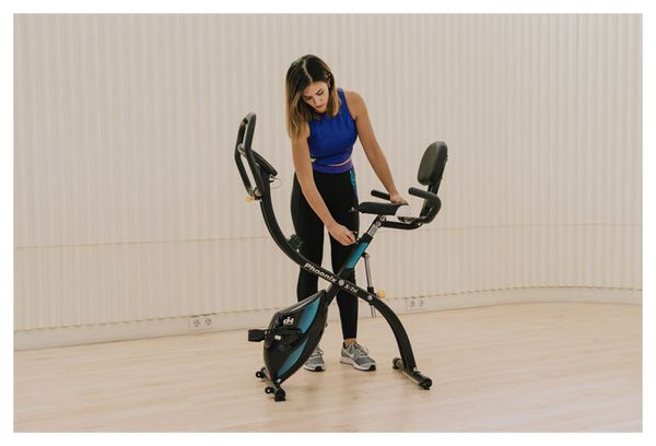 Vélo d'appartement Pliable ION Fitness Xtri - magnétique - LCD - Poids maximum: 105 kg