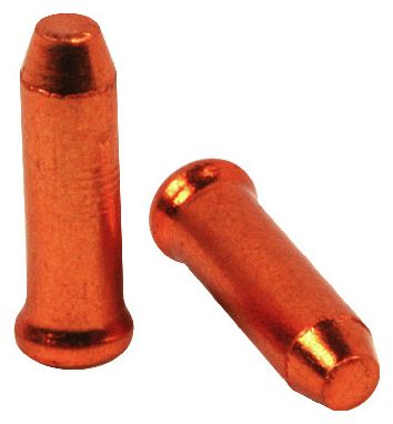 Elvedes Tappi Terminali Cavo per Deragliatore 2,3 mm Arancio (10pz)