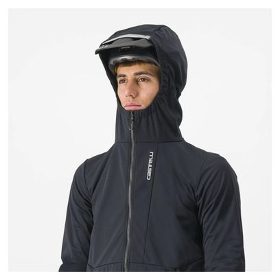 Castelli Trail Hoodie Langarm Jacke Schwarz
