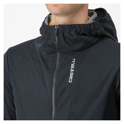 Castelli Trail Hoodie Langarm Jacke Schwarz