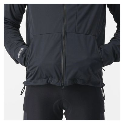 Castelli Trail Hoodie Langarm Jacke Schwarz