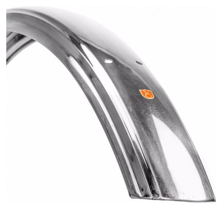 Pair of VéloOrange Mudguards Fluted Fenders 63 mm 700c Silver