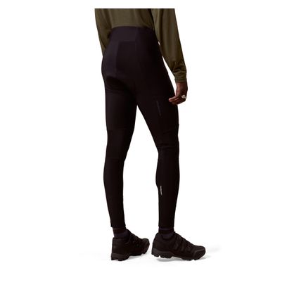 Endura Loop Ride Thermal Men's Long Bicycle Shorts (Strapless) - Black