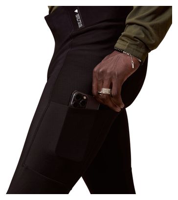 Endura Loop Ride Thermal Men's Long Bicycle Shorts (Strapless) - Black
