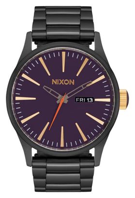 Nixon Sentry Uhr Gunmetal/Blackberry/Gold