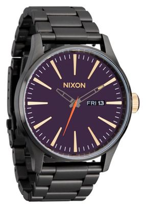 Nixon Sentry Uhr Gunmetal/Blackberry/Gold