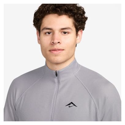 Haut 1/2 zip Nike Trail Gris Homme