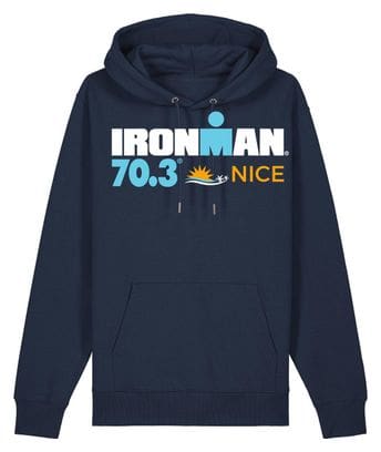 Felpa Ironman 70.3 France con cappuccio blu navy