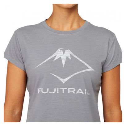 Asics Fujitrail Womens Short Sleeve Jersey Gray