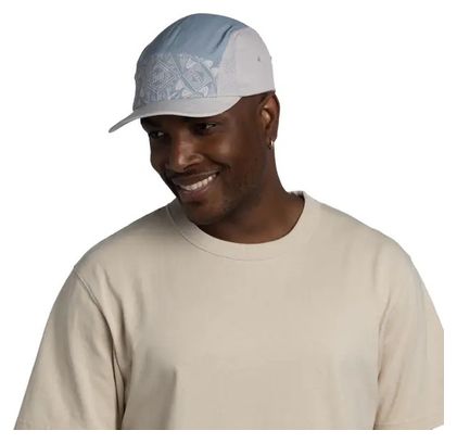 Gorra Buff Go de 5 Paneles Beige Gris