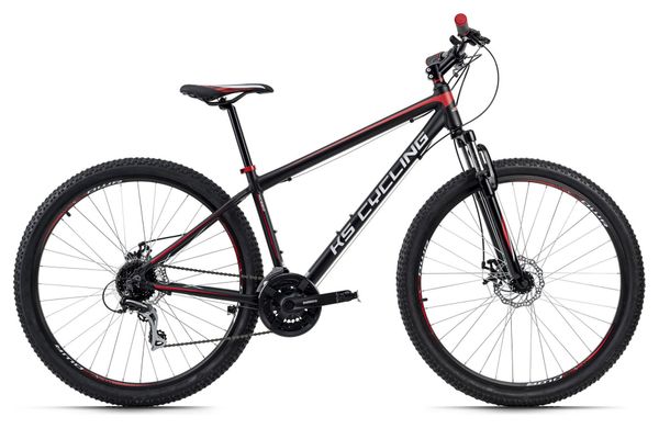 VTT semi-rigide 29'' Xceed noir-rouge TC 42 cm KS Cycling