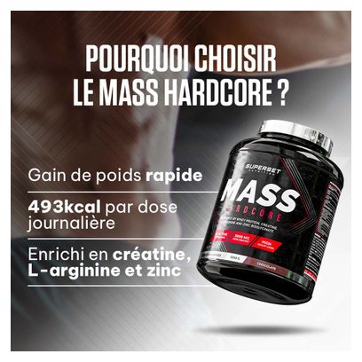 Mass Hardcore (2 25kg) - Superset Nutrition - Vanille Crémeuse - Gainers