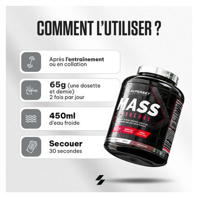Mass Hardcore (2 25kg) - Superset Nutrition - Vanille Crémeuse - Gainers