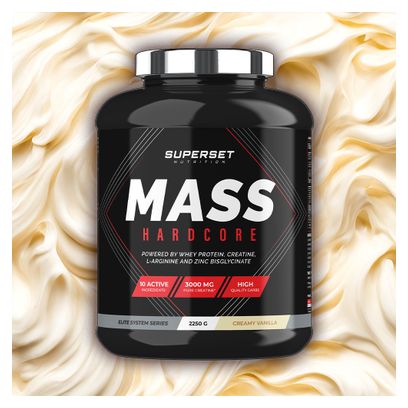 Mass Hardcore (2 25kg) - Superset Nutrition - Vanille Crémeuse - Gainers