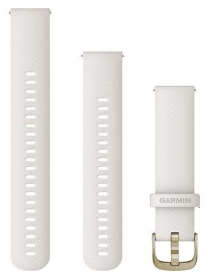 Garmin 20mm Quick Release Bands Ivory / Cream Gold Hardware