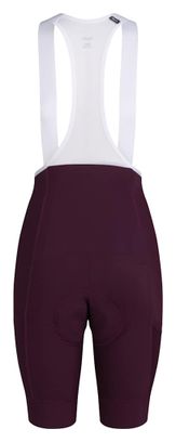 Culote corto con tirantes Rapha Brevet Element Cargo Burdeos para mujer