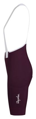 Culote corto con tirantes Rapha Brevet Element Cargo Burdeos para mujer